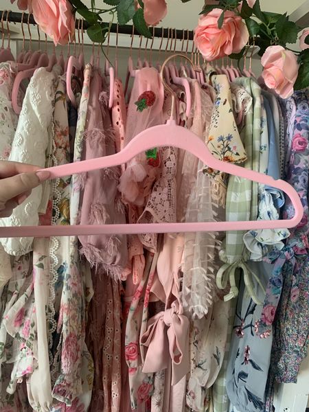 Affordable Amazon Girly pink velvet hangers! Currently on sale - 50 for $25 #amazon #pink 

#LTKsalealert #LTKstyletip #LTKunder50