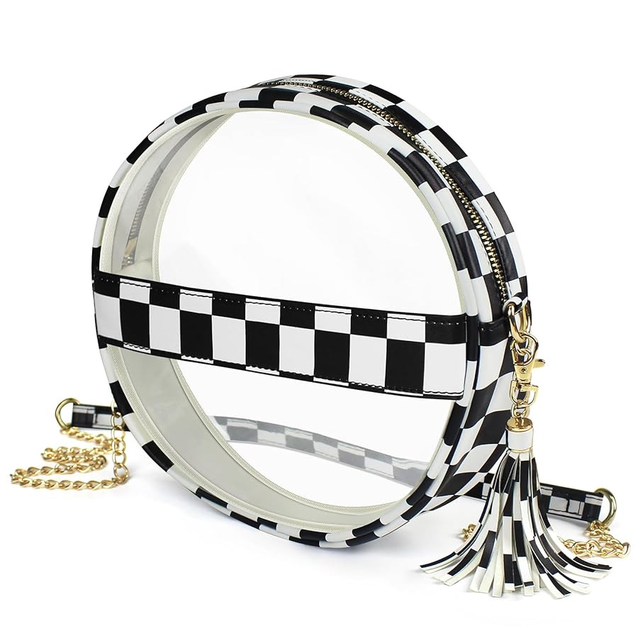 Clear Bag for Stadium Events，See Through Crossbody Bags for Women Stadium, Clear Purses for Con... | Amazon (US)