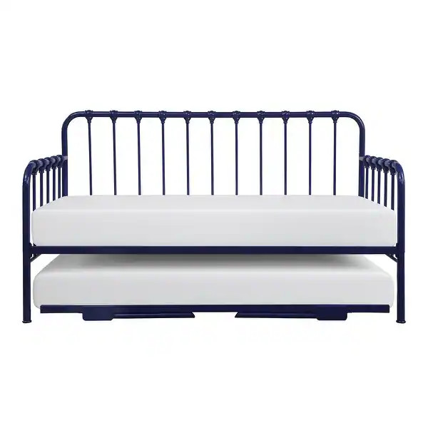 Eury Open Frame Metal Daybed with Lift-Up Trundle - Overstock - 32029241 | Bed Bath & Beyond