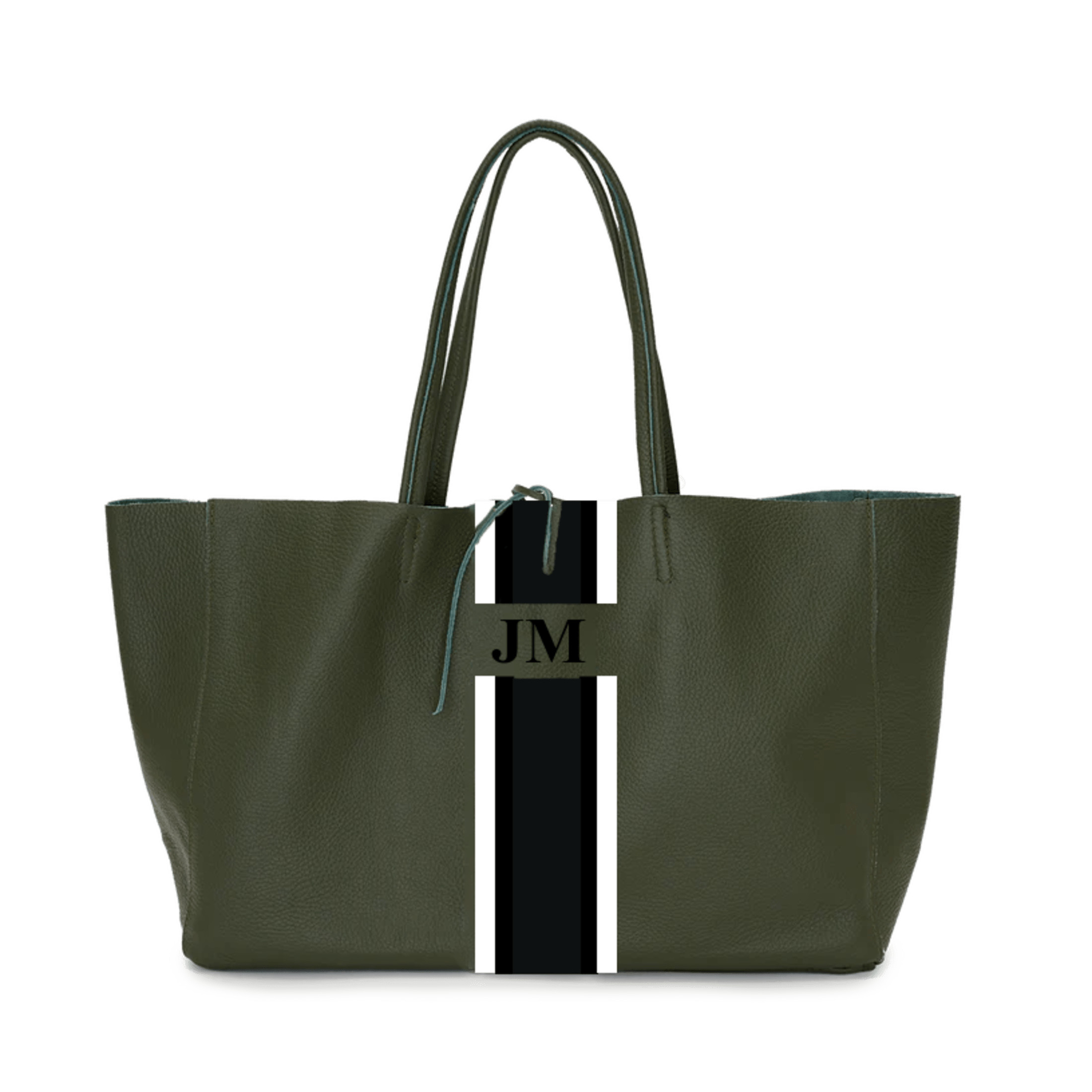 Egerton Shopper - Army Green - Design Your Own | Lily and Bean