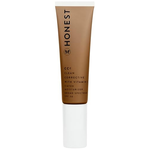 Honest Beauty CCC Clean Corrective with Vitamin C Tinted Moisturizer | Mineral SPF 30 | Vegan + Cruelty Free | Sol Rich, 1 fl oz | Amazon (US)