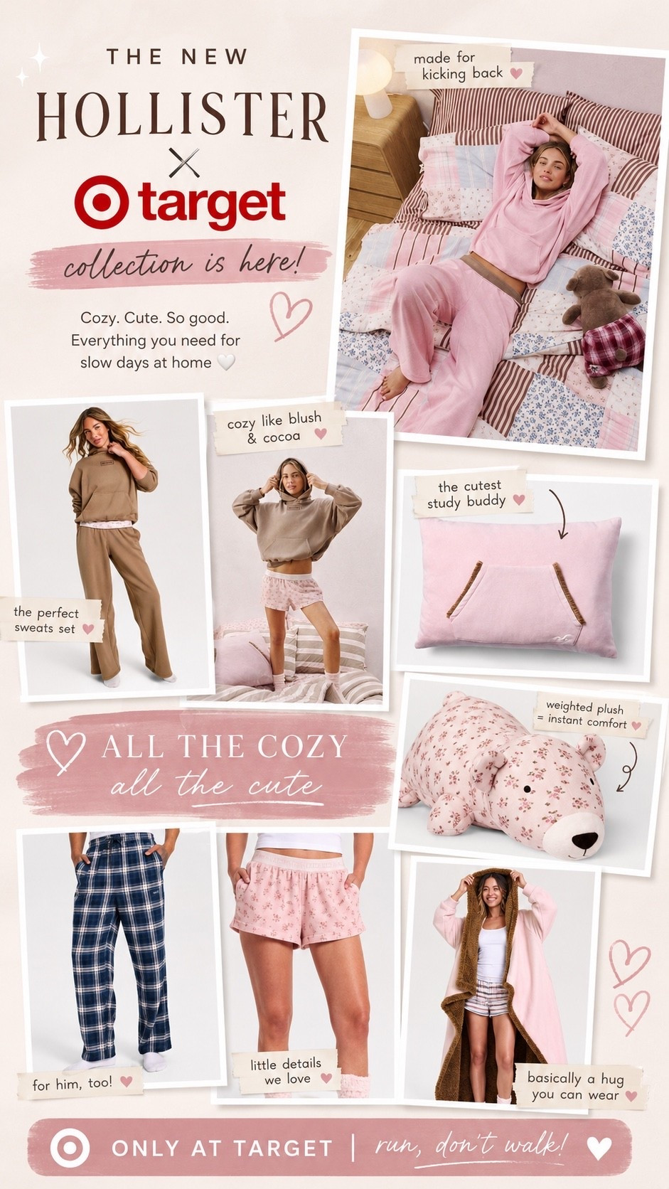 Okayyyy Target… this Hollister collection is SO GOOD. 🤍

The cozy loungewear, the bedding, the cutest little home finds… they absolutely nailed it. Which piece is going in your cart first? 👀✨

#TargetStyle #TargetFinds #HollisterxTarget #TargetNewArrivals #CozySeason