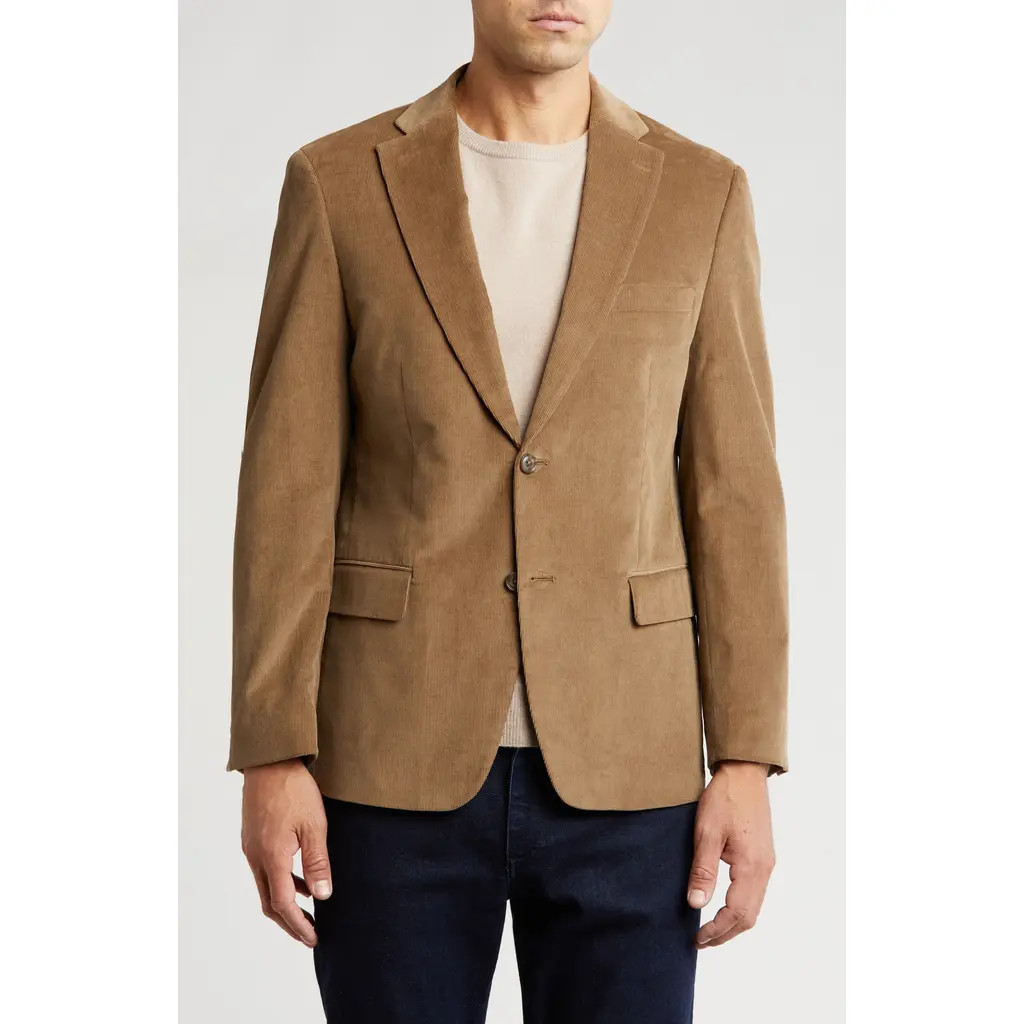 Tommy Hilfiger Cotton Corduroy Blazer in Taupe at Nordstrom Rack, Size 42Long | Nordstrom Rack