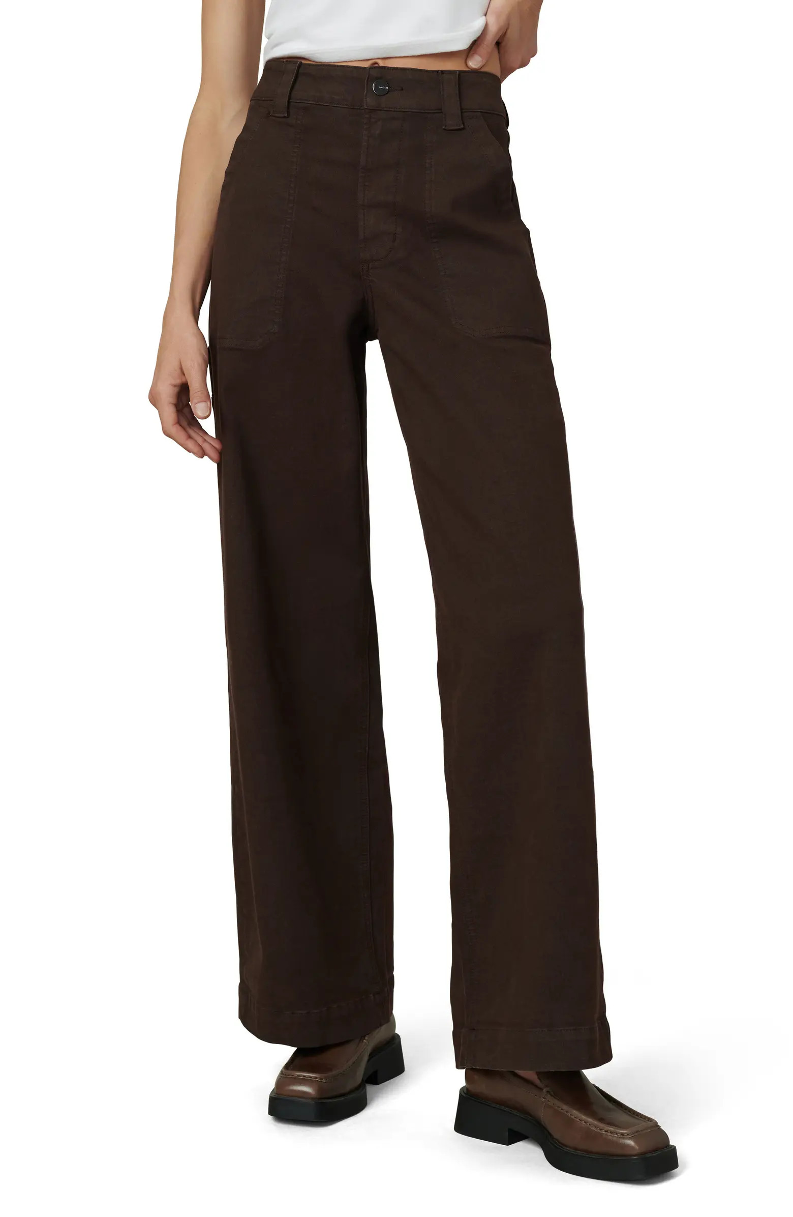 The Chloe High Waist Wide Leg Utility Jeans | Nordstrom