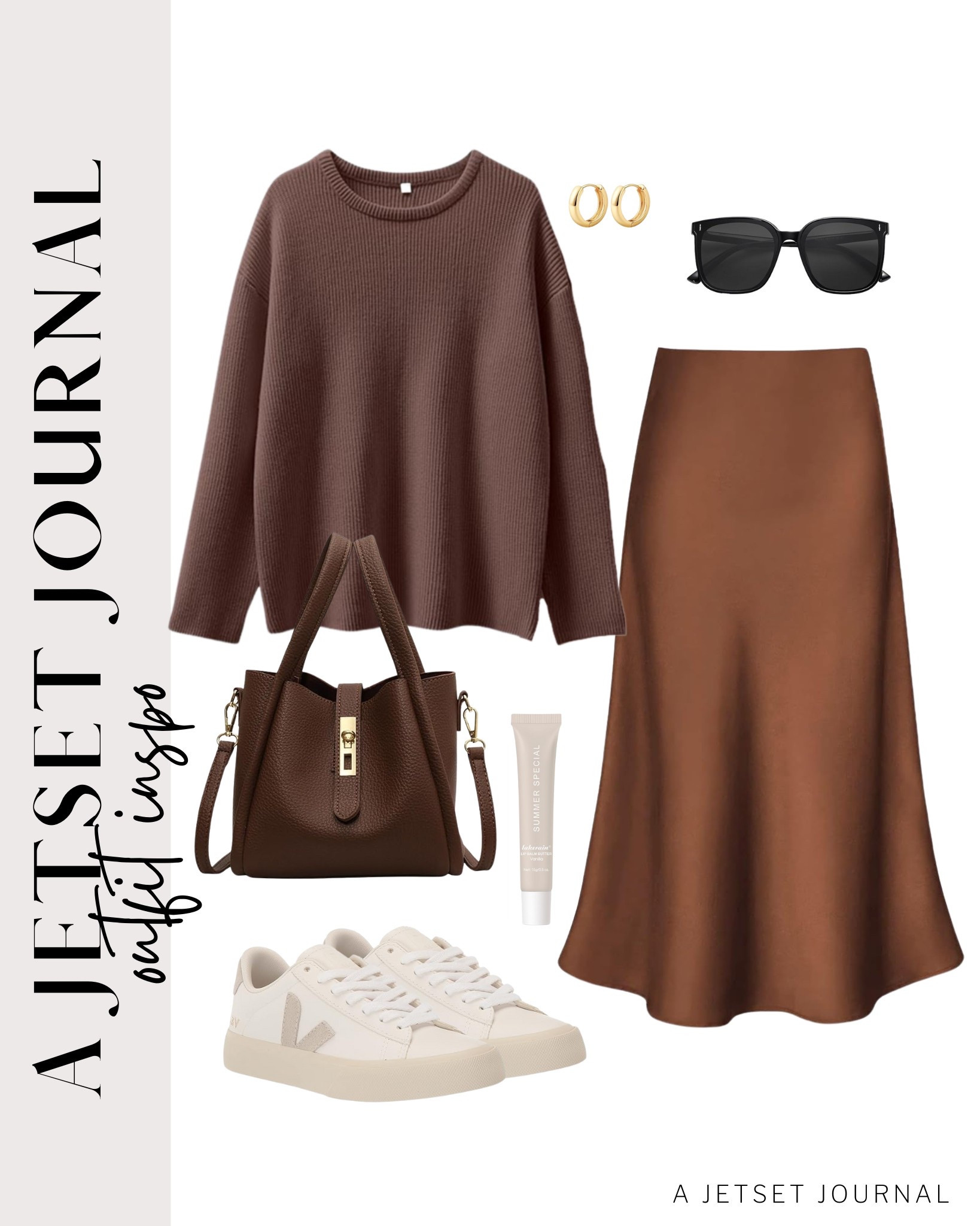 A satin midi skirt is on trend these days! Here's a way you can style it with a long-sleeve sweater and sneakers!
chunky hoop earrings, gold jewelry, makeup favorite, fashion finds, spring fashion, casual look, amazon style, affordable finds, outfit idea, wardrobe refresh, trendy look

#LTKU #LTKSeasonal #LTKStyleTip