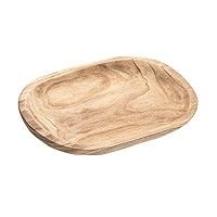 Bloomingville Hand-Carved Paulownia Wood Bowl with Whitewashed Finish | Amazon (US)