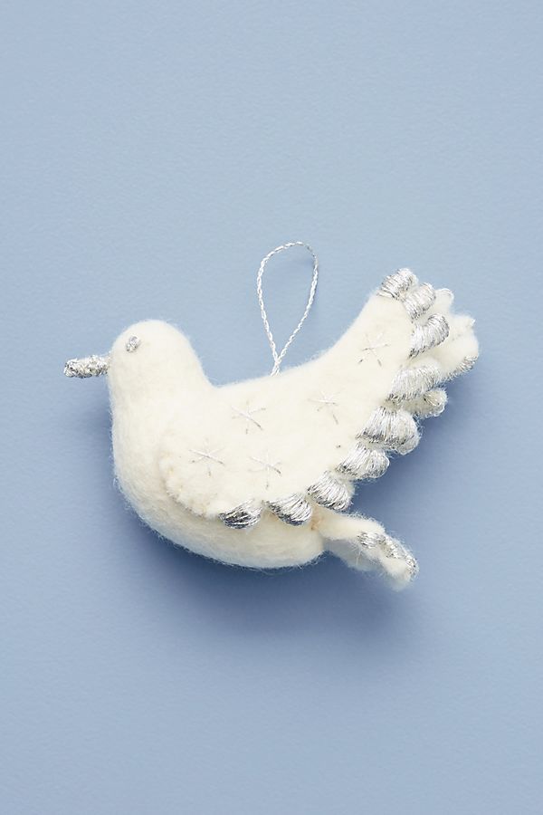 Felted Dove Ornament | Anthropologie (US)