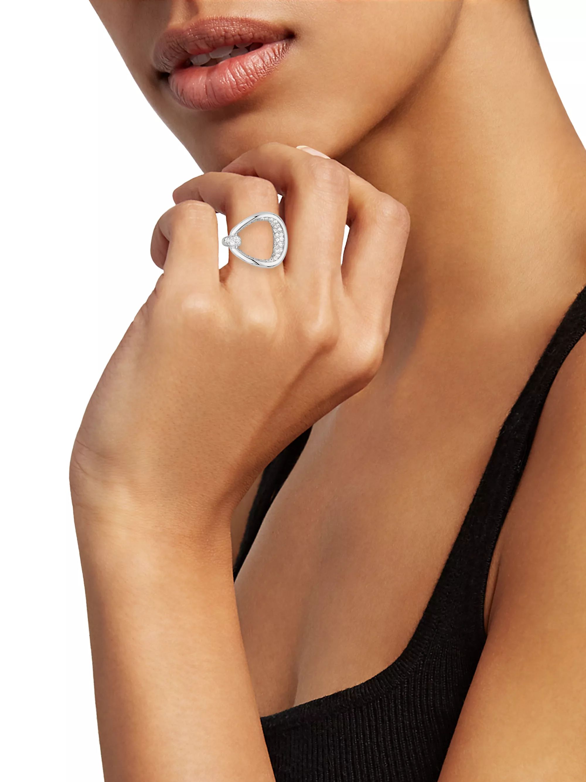 Fantina 18K White Gold & Diamond Ring | Saks Fifth Avenue