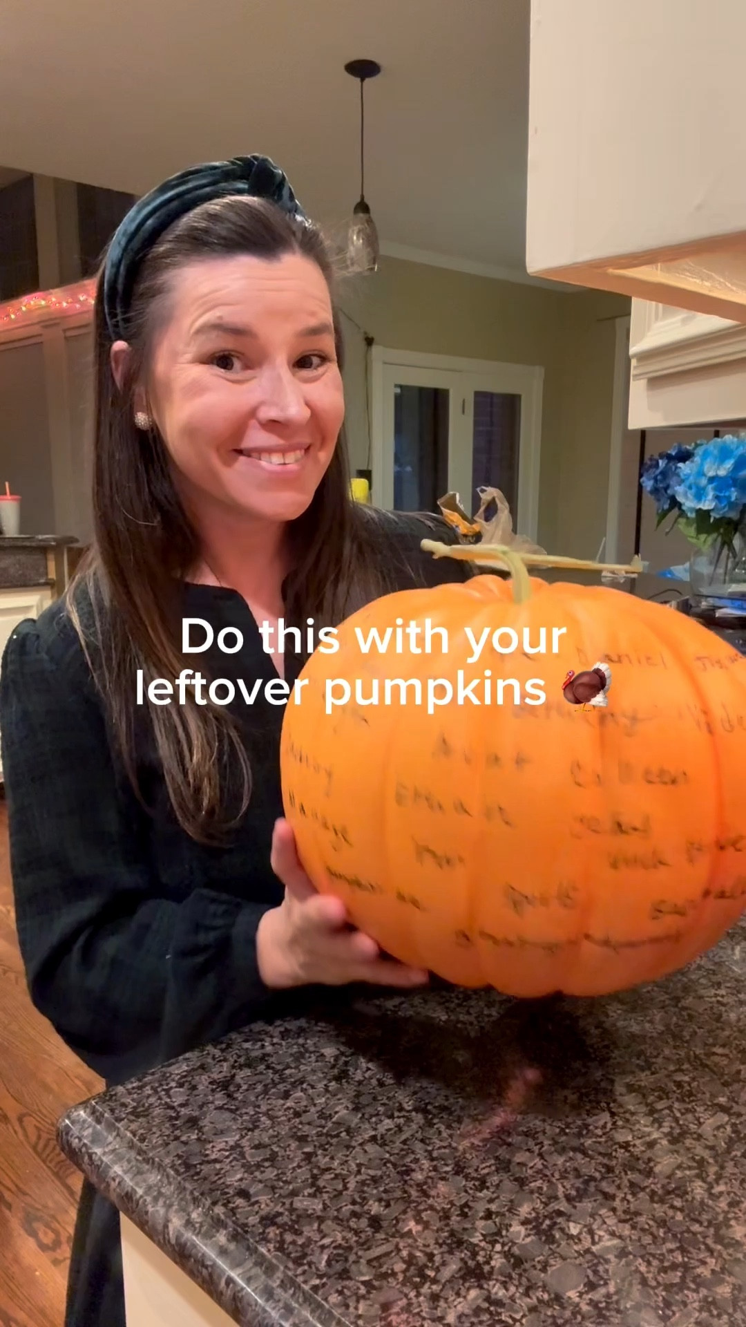 Don’t toss your pumpkins just yet! 🎃

Turn them into a gratitude pumpkin, the easiest and most meaningful Thanksgiving tradition.

Here’s how to do it:
🍂 Grab a leftover pumpkin (real or fake works).
🖊 Set it out with a Sharpie.
💛 Each day leading up to Thanksgiving, have everyone write one thing they’re thankful for right on the pumpkin.

It’s simple, free, and turns into the sweetest Thanksgiving centerpiece. 🦃

Other fun ideas:
✨ Make it a “guest gratitude” pumpkin at Friendsgiving and have everyone sign it.
🏡 Use mini pumpkins as place cards and let guests write what they’re thankful for.
🧡 Keep one on the counter all month as a sweet reminder of everyday gratitude.

Save this post to try it with your family this week and follow @makingfrugalfun for more easy, affordable holiday ideas you’ll actually want to do.

#thanksgivingdecor #thanksgivingdiy #gratitudepumpkin #thankfulpumpkin #thanksgivingcraft #thanksgivingcenterpiece #thanksgivingactivities #falldecorideas #familytraditions #easythanksgivingideas #frugalfall #frugalfun #holidaydecorideas #makingsomethingfun #pumpkindiy

#LTKHome #LTKFamily #LTKHoliday