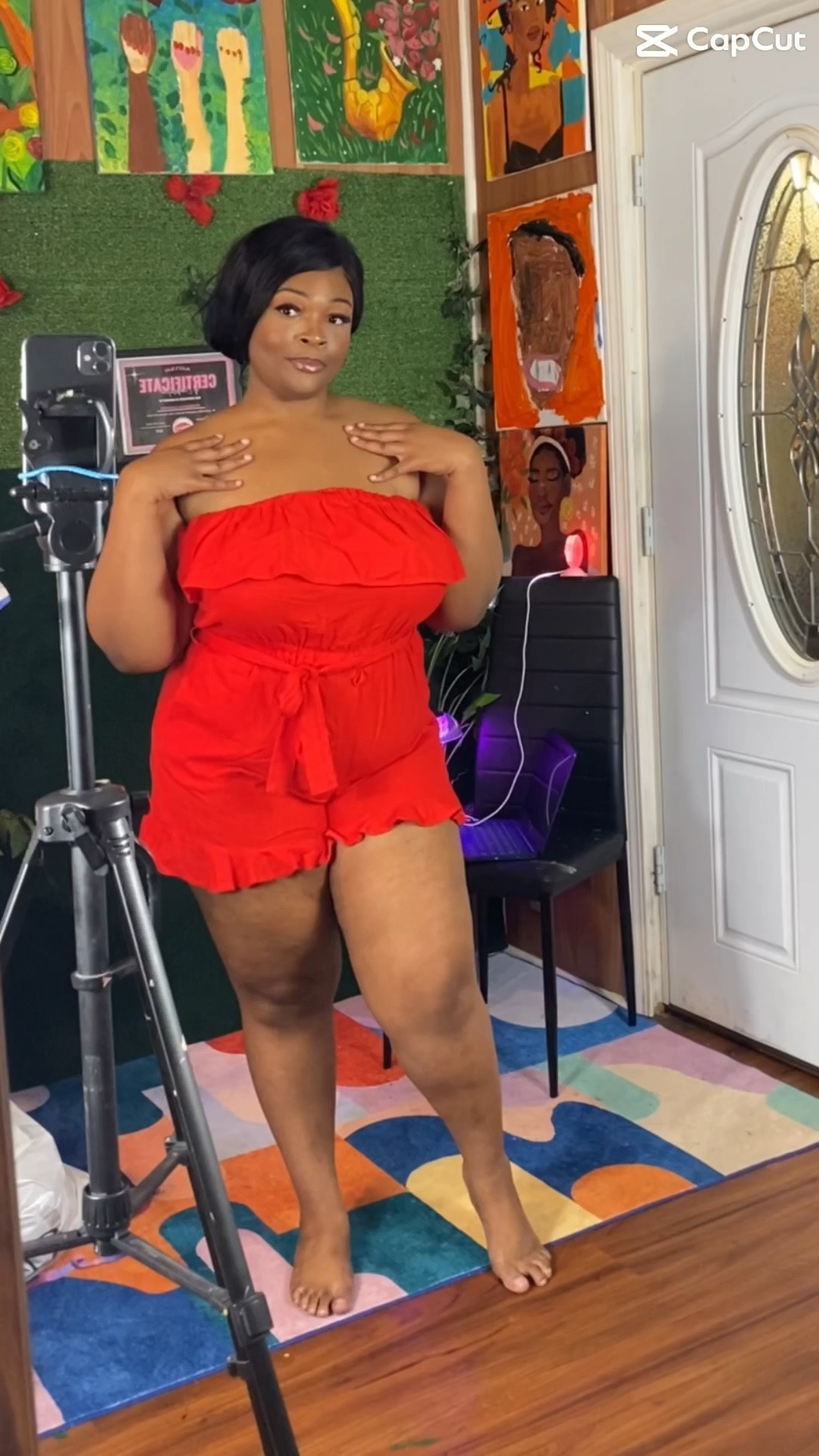Red Romper Size XL 
Super cute Summer Day Date Fashion 

#LTKPlusSize #LTKMidsize #LTKStyleTip