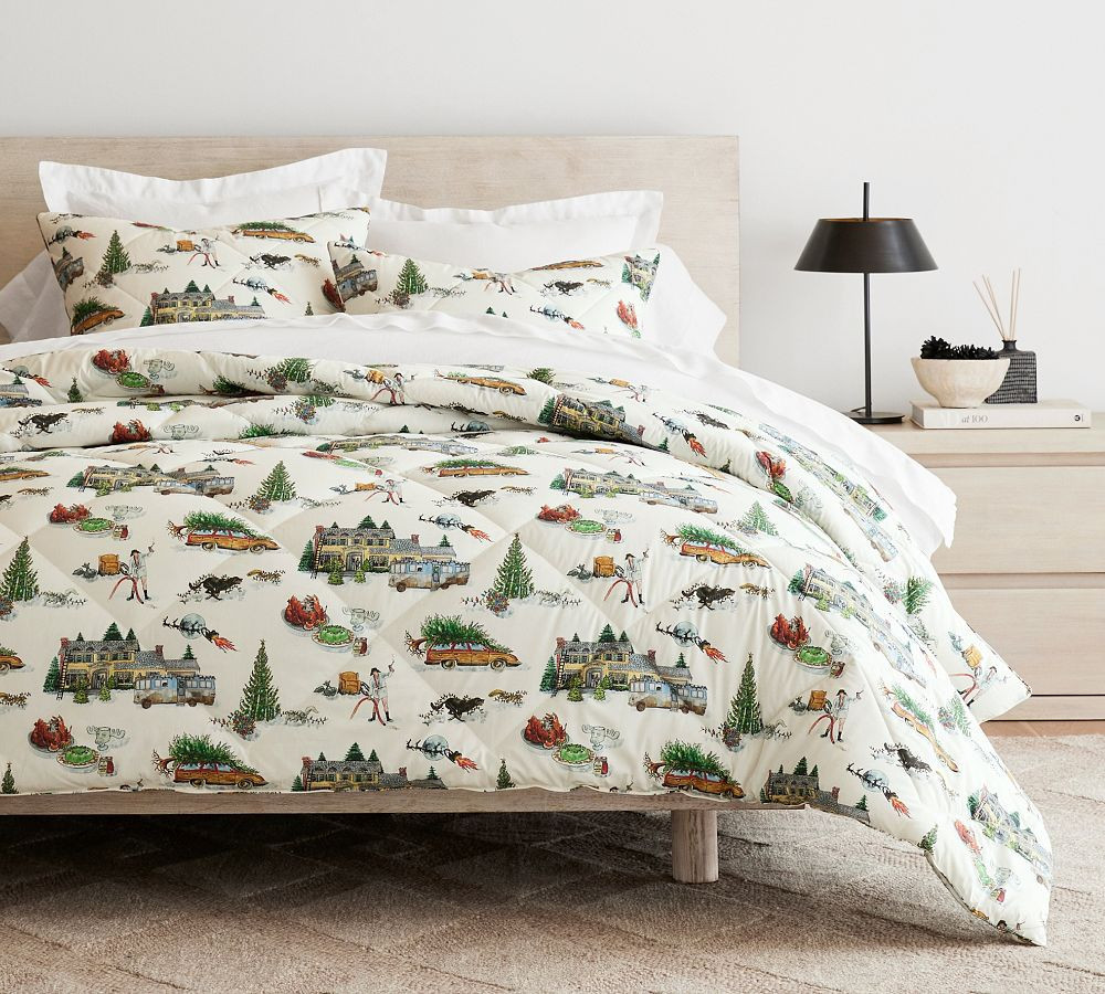 National Lampoon's Christmas Vacation(TM) Percale Comforter, Full/Queen | Pottery Barn (US)