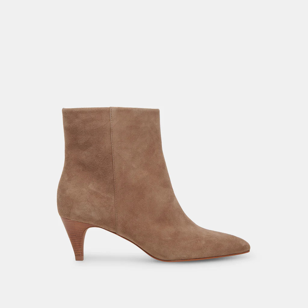 DEE BOOTIES TRUFFLE SUEDE | DolceVita.com