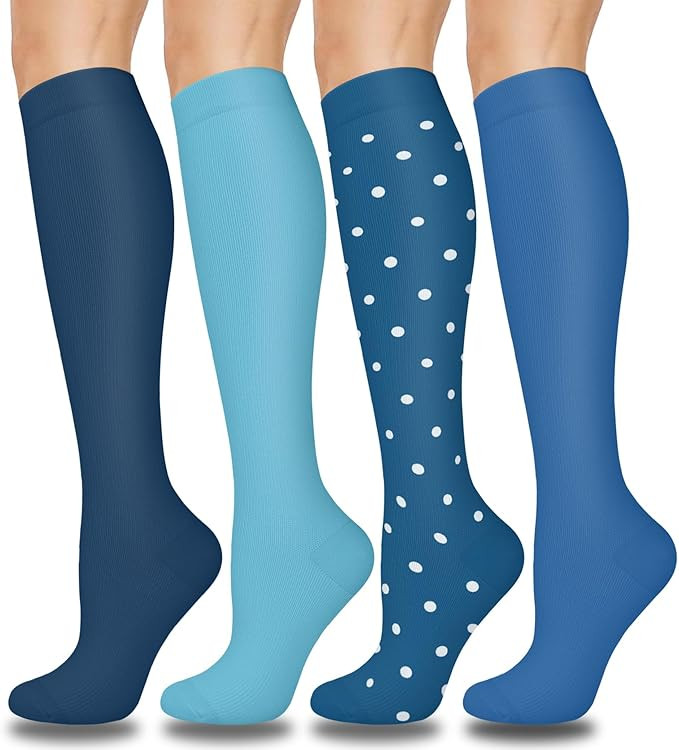 Aoliks Compression Socks for Women & Men 4 Pairs, Best Support for Nurses Running Travel | Amazon (US)