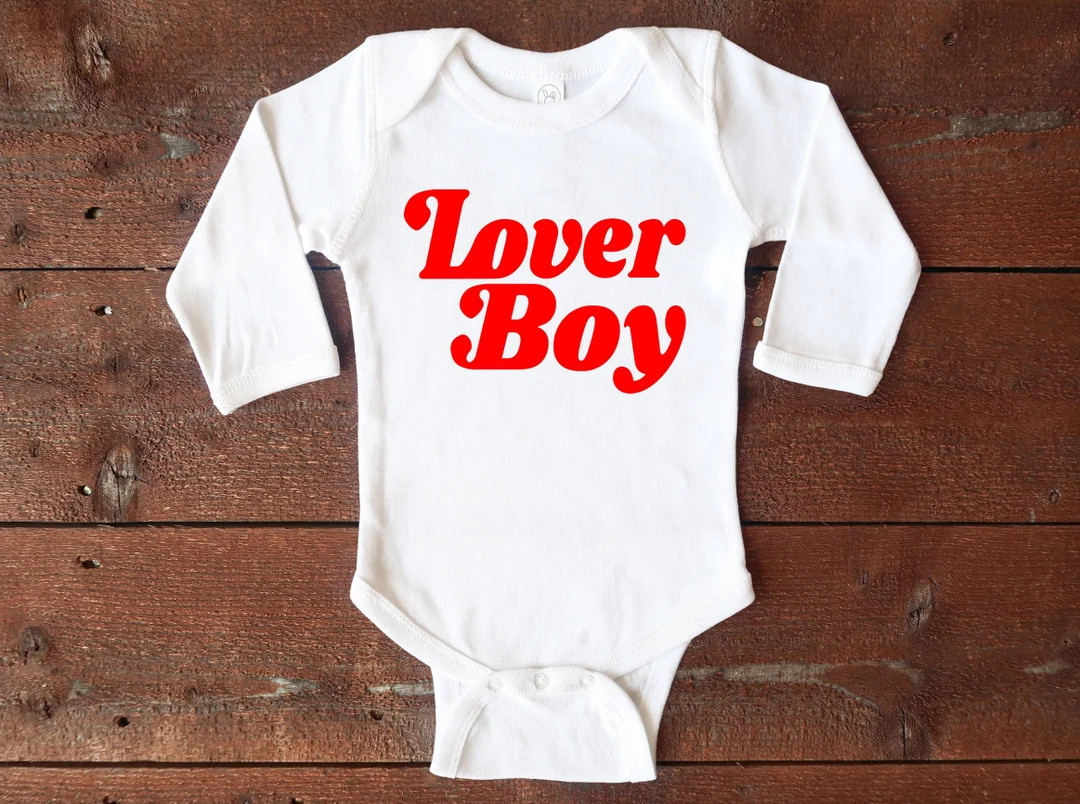 Lover Boy Boy Valentines Outfit New Baby Outfit Valentines - Etsy | Etsy (US)