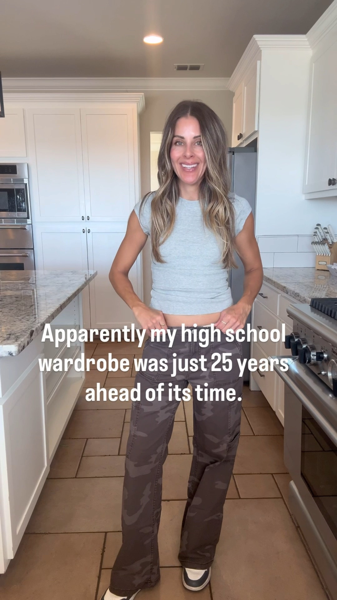 Wearing the same styles I wore in high school is my new favorite thing. These pants are so so good and under $20 👏
.
.
Cargo pants outfit Walmart camo cargo pants Walmart style Walmart fashion
.
.
.
#walmartfashion #walmartstyle #casualstyle #millennialmomstyle
