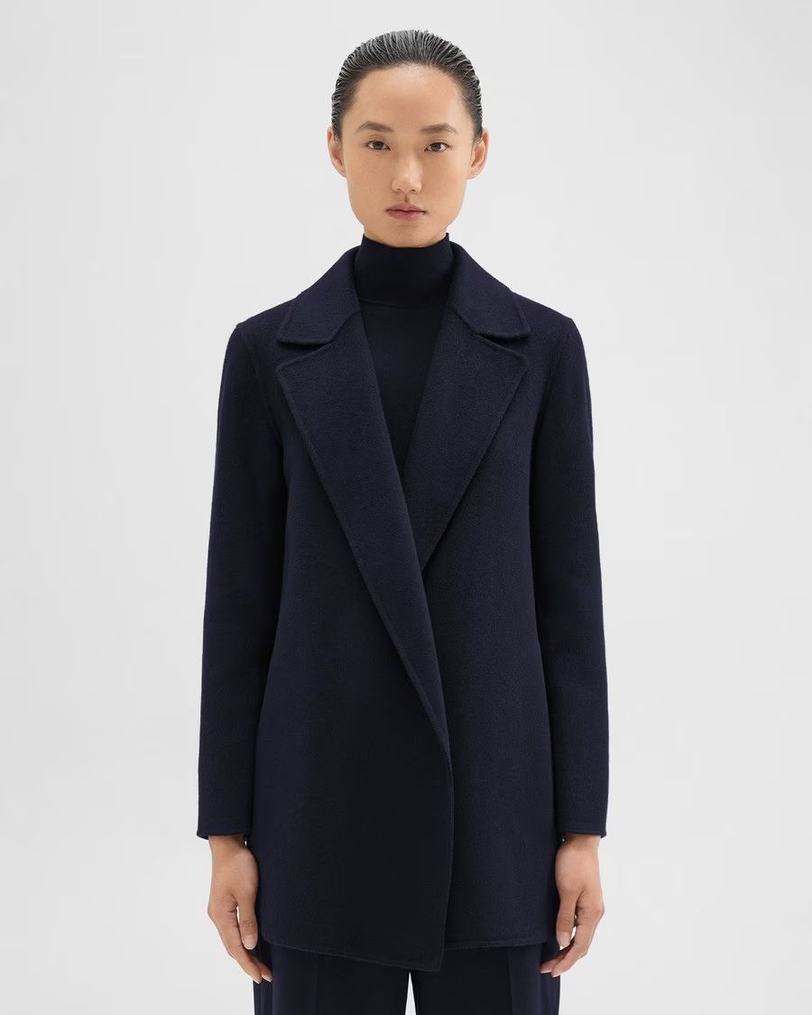 Clairene Jacket in Double-Face Wool-Cashmere | Theory