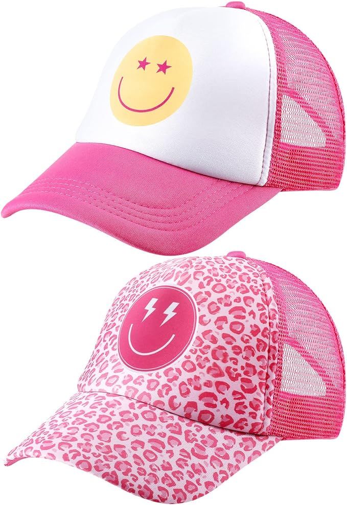 Eurzom 2 Pieces Preppy Hat Baseball Cap Ponytail Preppy Hats Adjustable Movie Pink Trucker Hat fo... | Amazon (US)