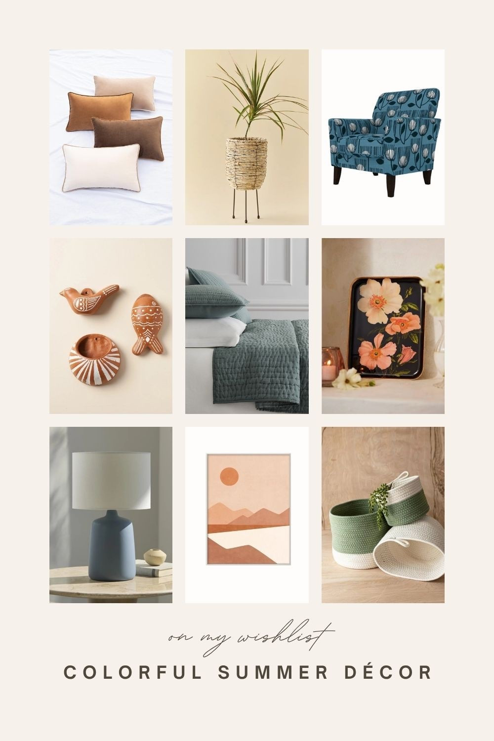 On my wishlist: colorful summer home décor ⭐️

#LTKHome #LTKFindsUnder50 #LTKSeasonal