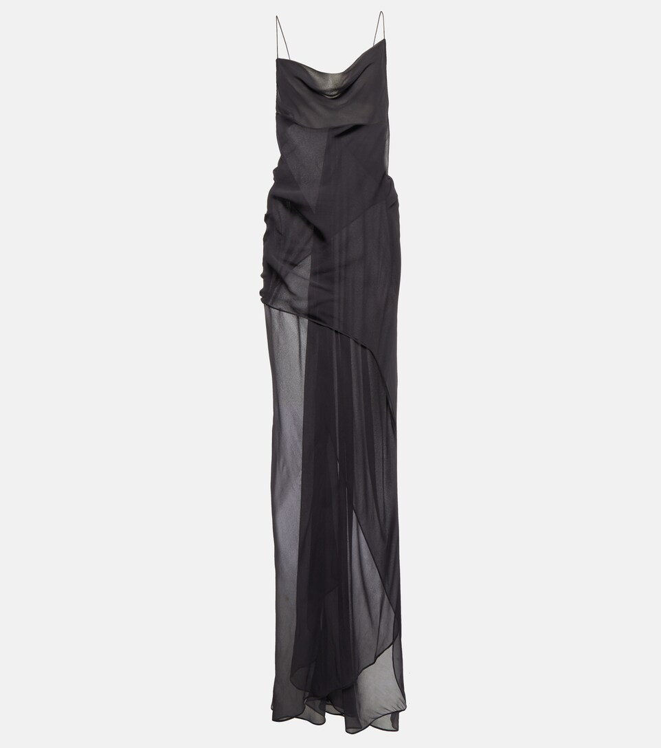 Sheer silk maxi dress | Mytheresa (US/CA)