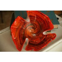 Vintage Murano Glass Bowl, Midcentury Red Modern Bowl | Etsy (US)