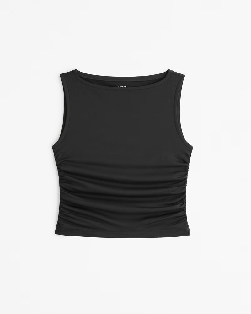 Women's YPB powerSOFT Ruched Slash Tank | Women's New Arrivals | Abercrombie.com | Abercrombie & Fitch (US)
