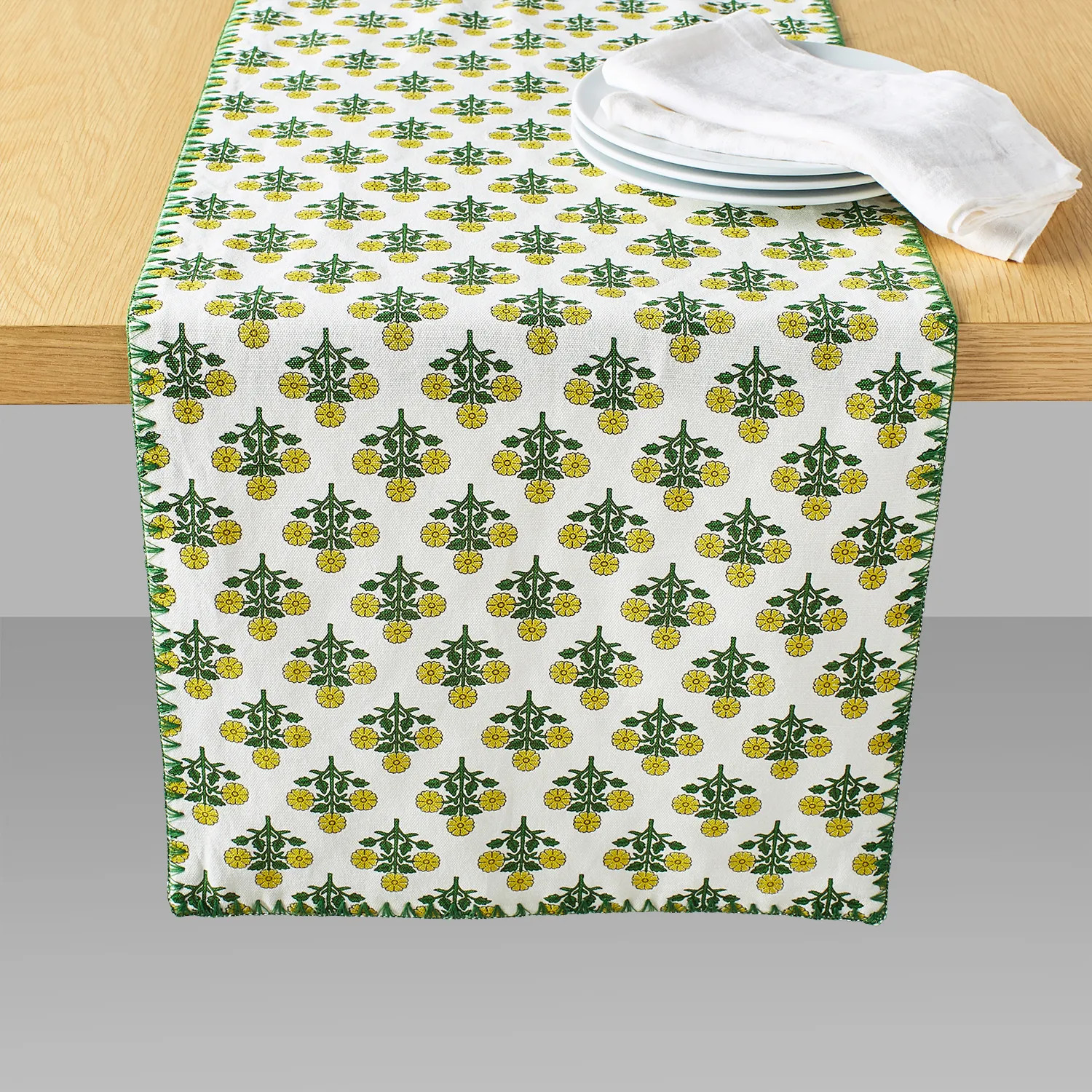 Sur La Table Citrus Bloom Floral Runner, 16" x 108" | Sur La Table