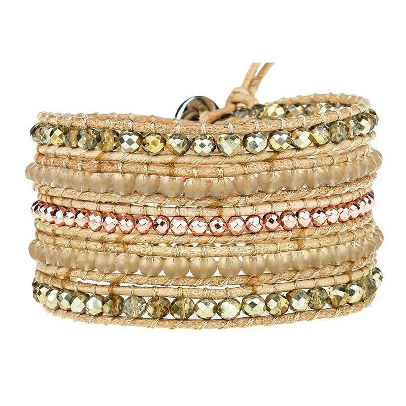 Bailey Wrap Bracelet on Natural | Victoria Emerson