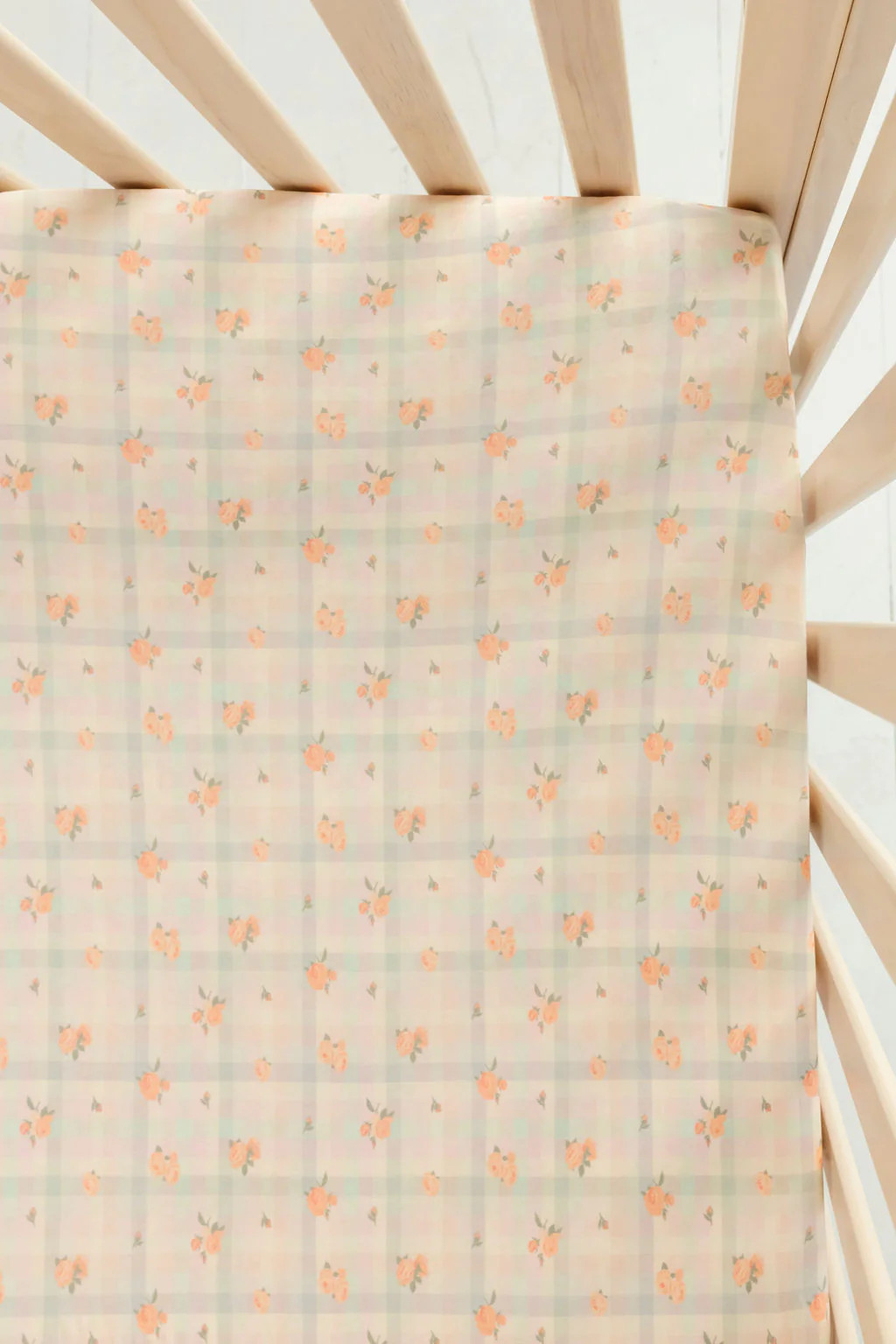 Frankie Plaid Crib Sheet | In My Jammers