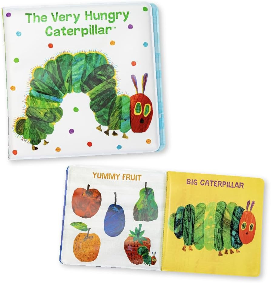 Kids Preferred World of Eric Carle The Very Hungry Caterpillar 6 Inch Vinyl Bath Book Bath Tub To... | Amazon (US)