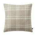 My Texas House 20" x 20" Emerson Reversible Tan Plaid Cotton Decorative Pillow | Walmart (US)
