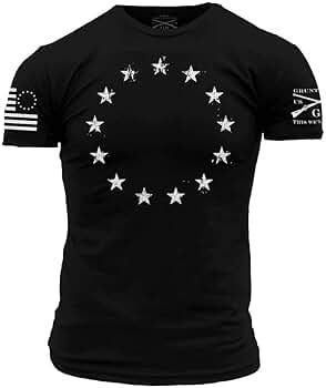Grunt Style Betsy Ross Men's T-Shirt | Amazon (US)