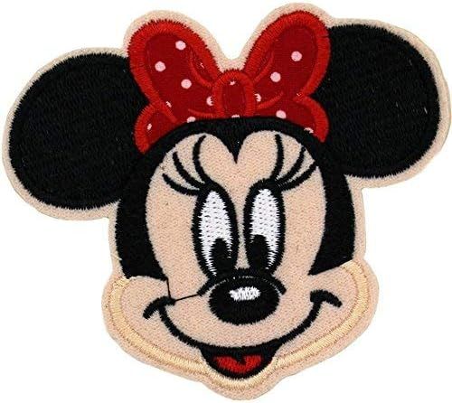 KHC 3.5" x 3.25" inches Cute Mouse Logo Sew On or Ironed On Badge Embroidery Applique Patch | Amazon (US)