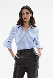 Cotton Stripe Oxford Shirt | Witchery (AU)
