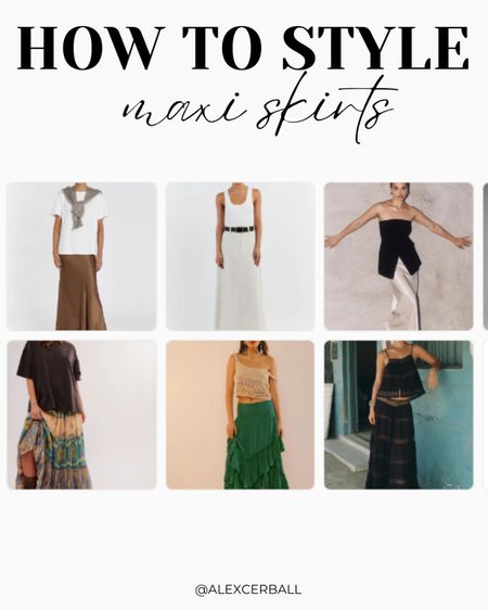 How to style maxi skirts 