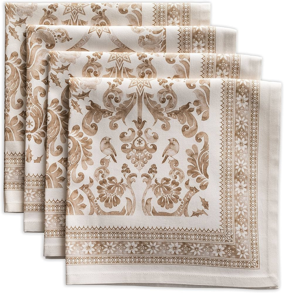 100% Cotton Kitchen Cloth Napkins Allure Maison d' Hermine Soft & Comfortable Set of 4 for Family... | Amazon (CA)