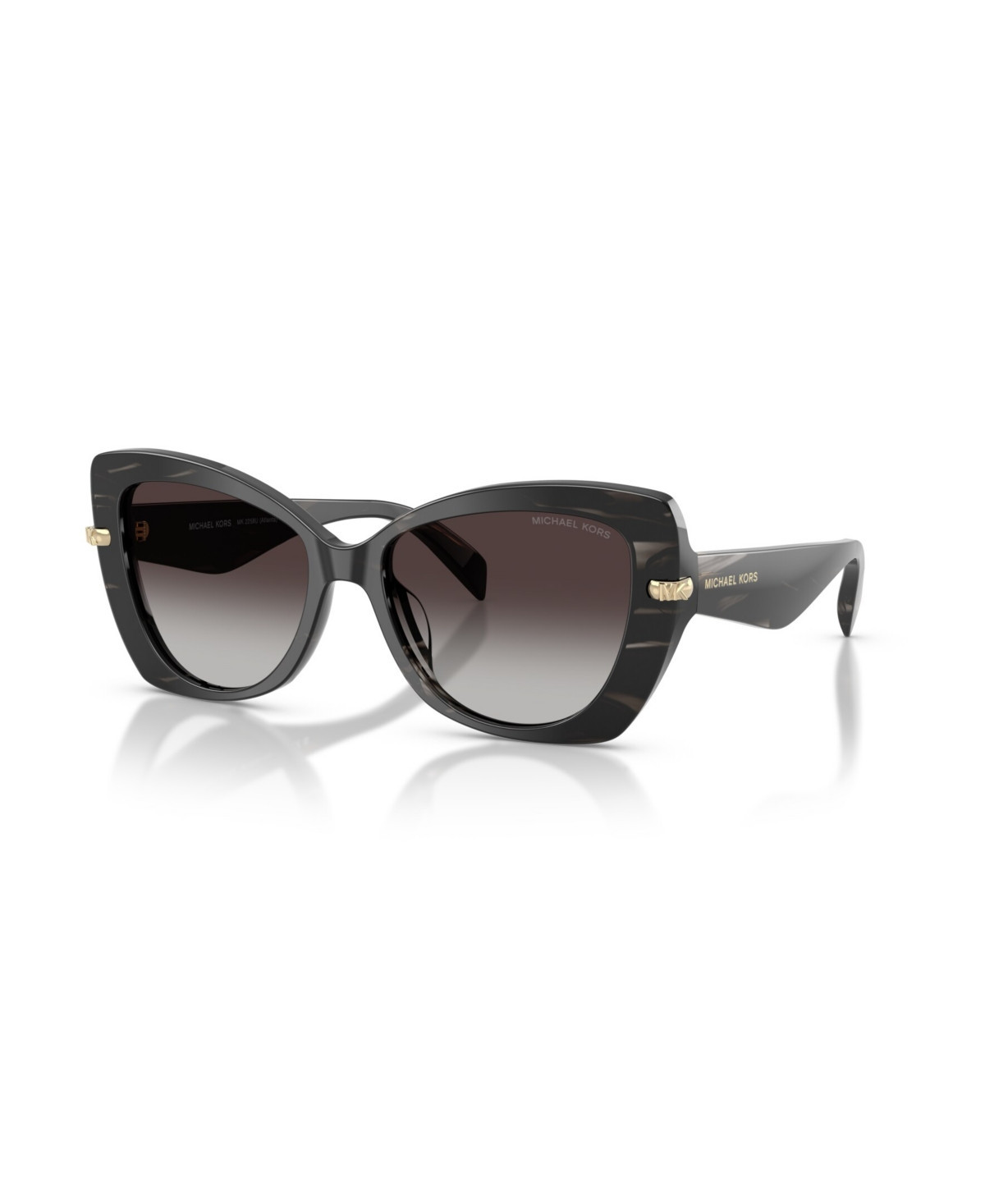 Michael Kors Women's Butterfly Sunglasses, Atlanta MK2258U - Black Horn | Macy's