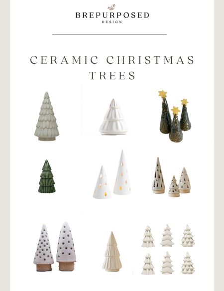 The cutest little ceramic Christmas trees to add to your holiday decor this year! 

#LTKhome #LTKHoliday #LTKSeasonal