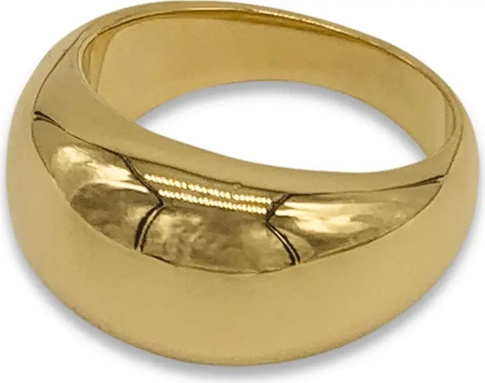 Adornia Water Resistant 14K Gold Plated Dome Ring | Nordstromrack | Nordstrom Rack