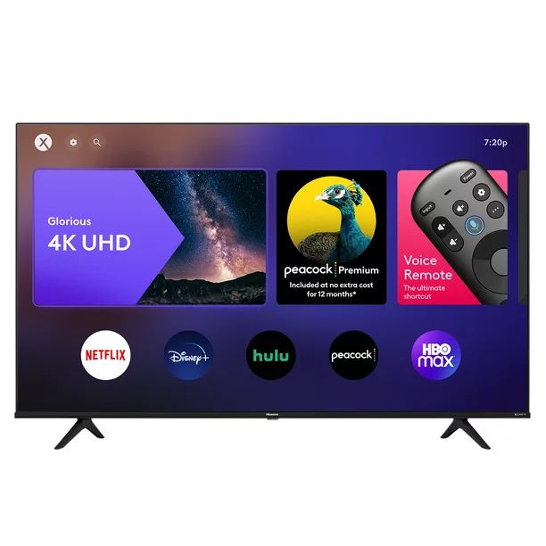 Hisense 50" Class 4K UHD LED XClass Smart TV A6 Series 50A6GX - Walmart.com | Walmart (US)