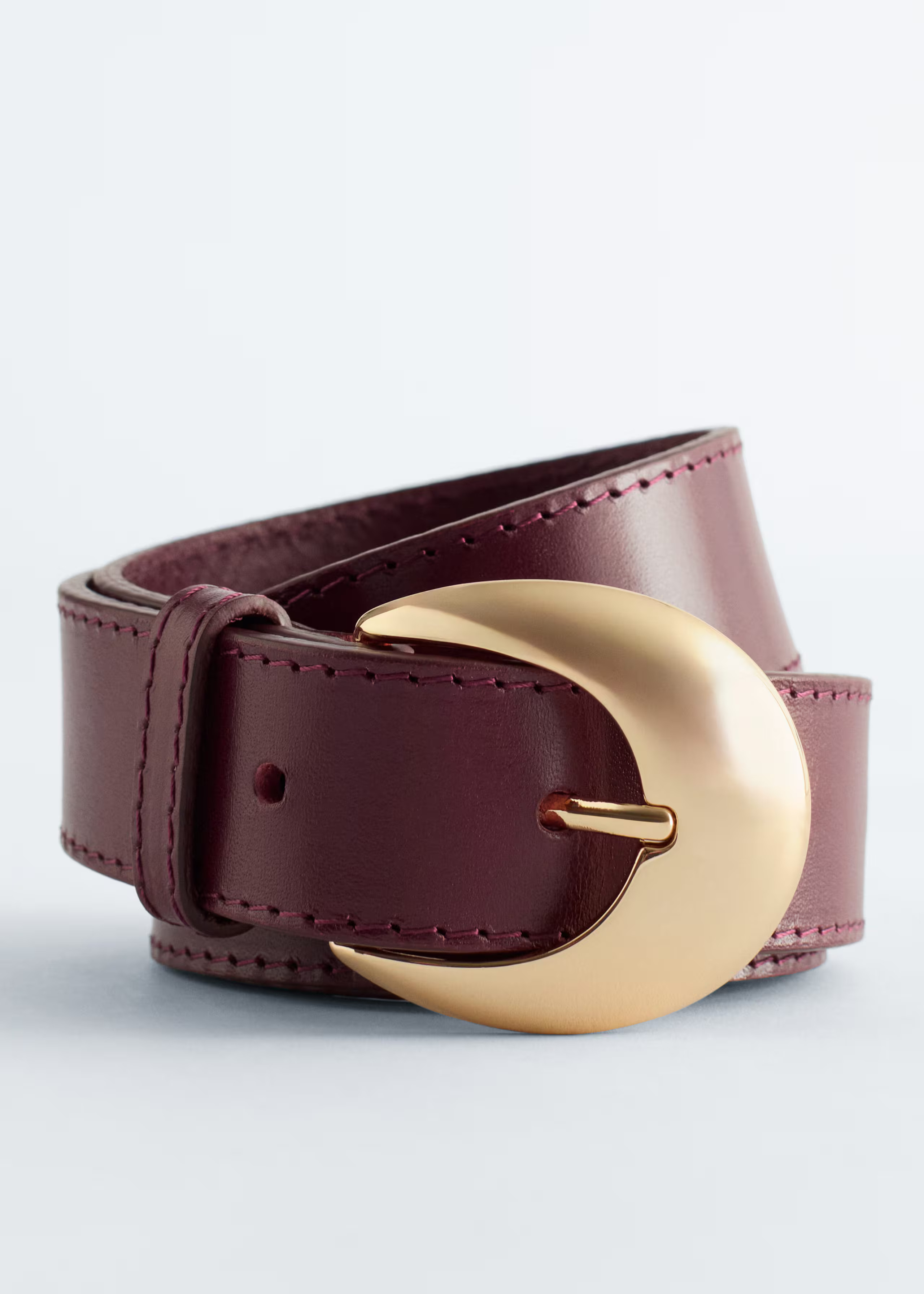 Crescent-Buckle Leather Belt | & Other Stories UK