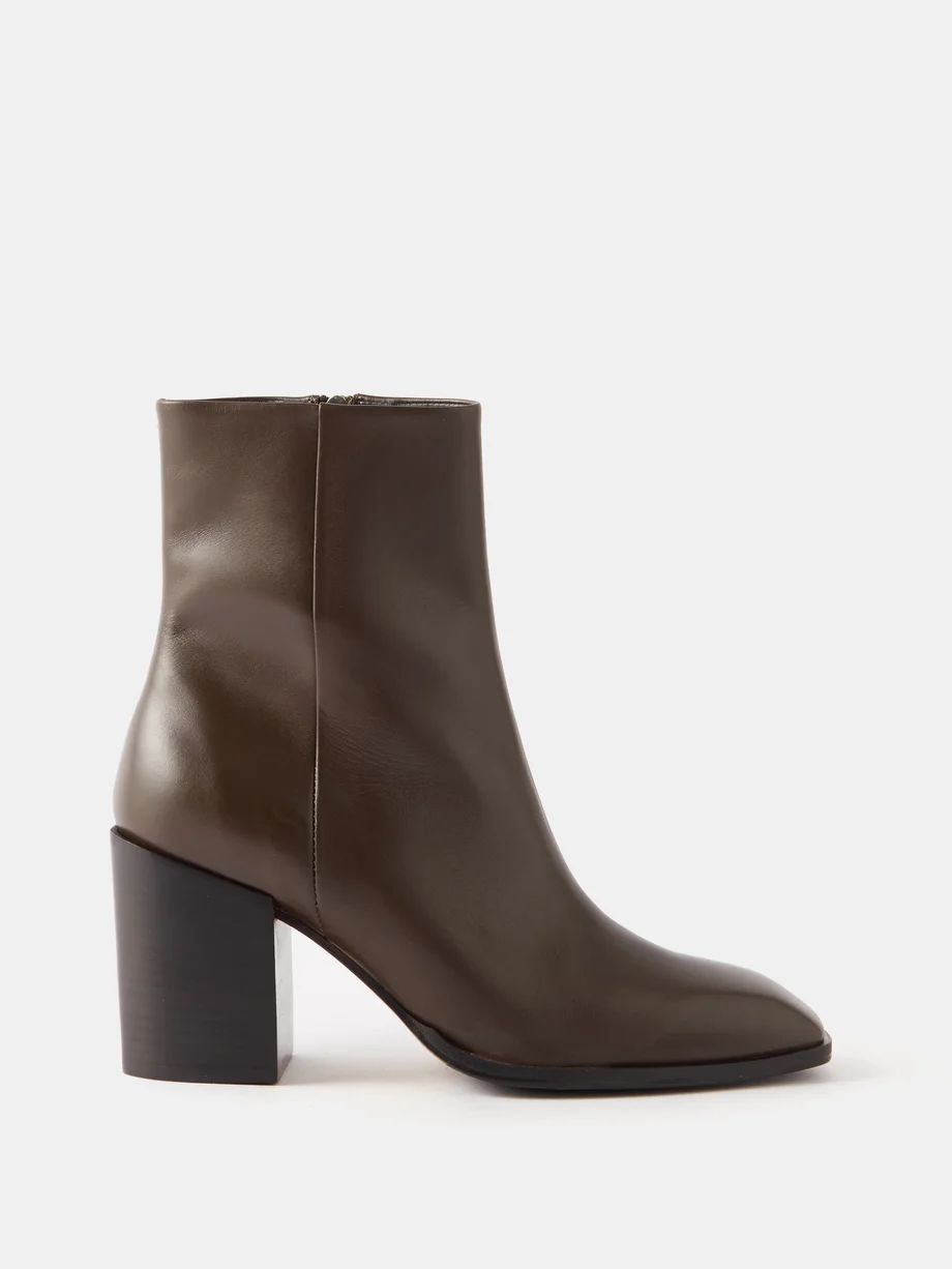 Leandra 75 leather ankle boots | Aeyde | Matches (UK)