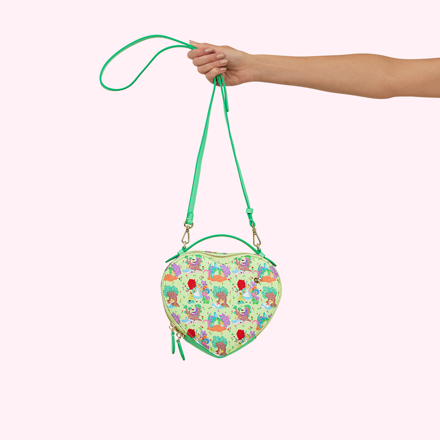Alice in Wonderland Heart Crossbody Bag | Stoney Clover Lane | Stoney Clover Lane