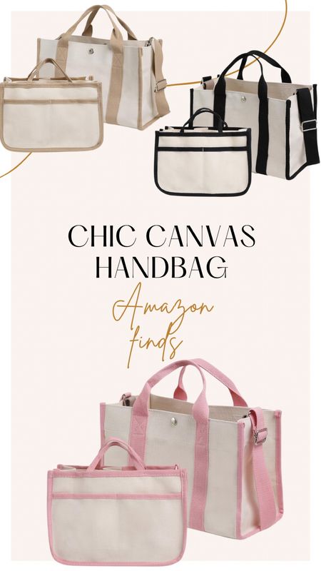 These chic canvas handbags I found on Amazon are so cute and perfect for on the go! 

Amazon. Canvas handbag. Amazon finds. 

#LTKTravel #LTKStyleTip