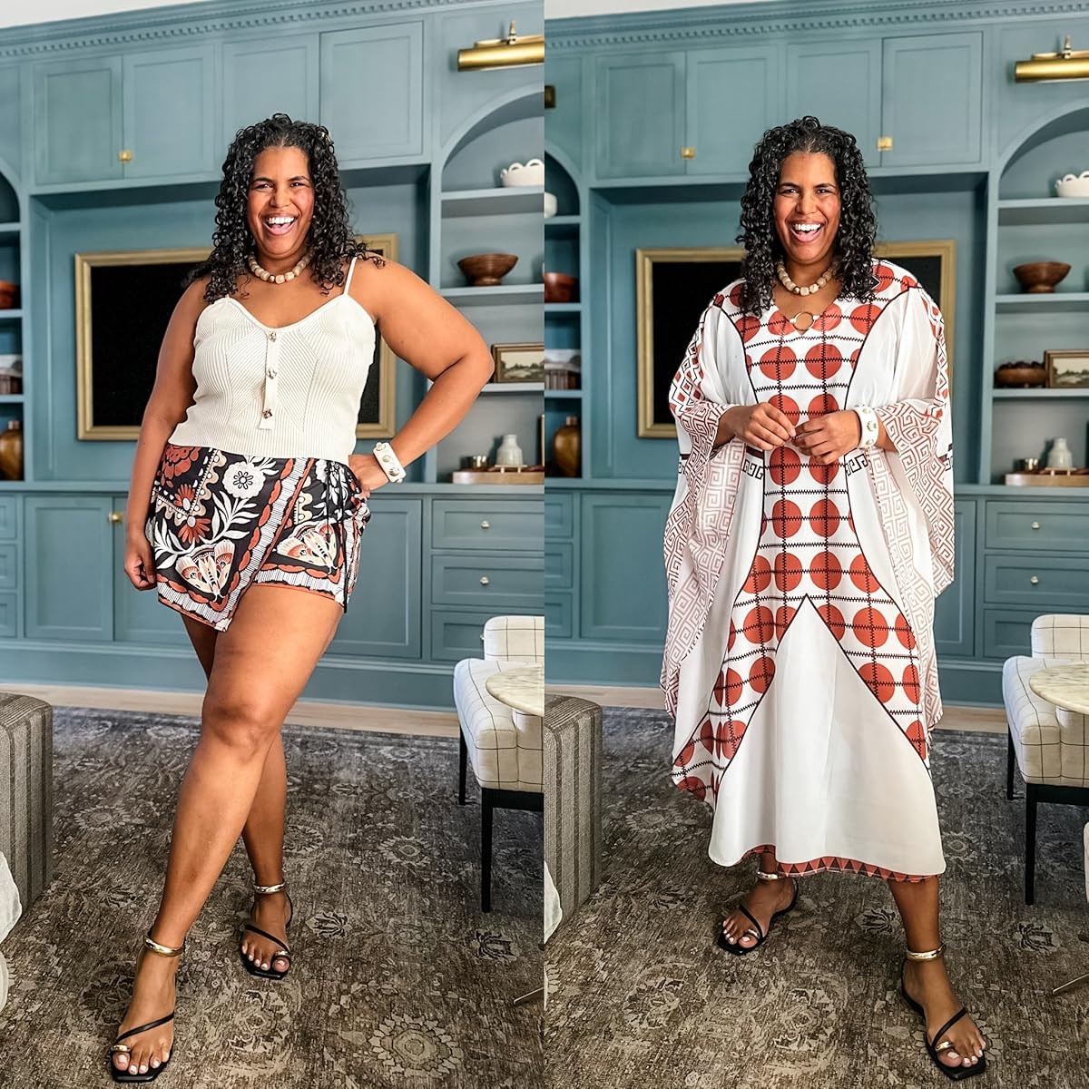 Wearing 3x in the plus skirt listing (but could have gone down) and size xl in tank. Tank is selling out so I’ve linked a few more. Also found a straight size skirt listing! Coverup is one size and works for curvy bodies. #amazonfinds #summerready 

 #LTKootd #LTKOver40 #LTKPlusSize