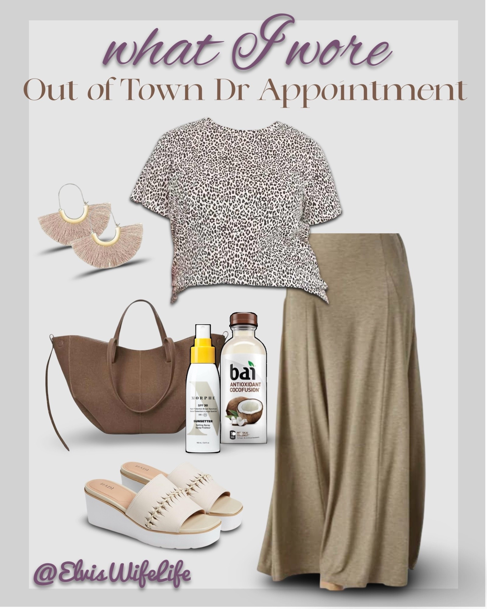 When I travel 2 hours away from home in 100* heat, I want to be as comfortable as possible. 🥵 A flowy maxi skirt and tee with stretch, paired with cushiony wedges kept me cool and comfortable, while a large tote kept my essentials at hand (my fav coconut water and sunscreen setting spray, because I DID mention the 100* heat part, right?).

Wearing a 2X in the leopard tee, XL in the maxi skirt, 10 in the wedge sandals. All TTS. I’m an XXL-2X in tops, XL-18 on bottoms depending on the store.

Plus size fashion, travel outfit, easy but elevated, summer travel, teacher outfit, casual work outfit

#LTKPlusSize #LTKOver40 #LTKMidsize