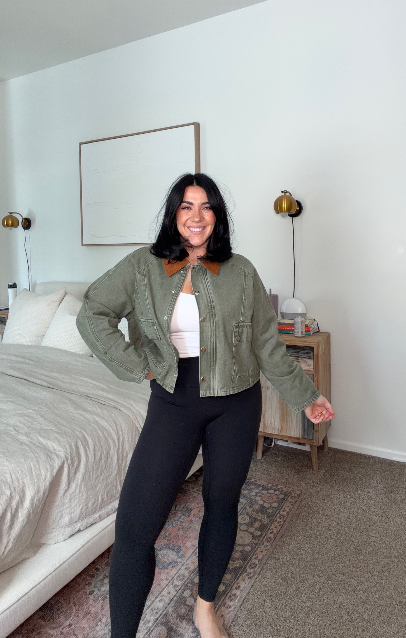 Amazon cropped denim jacket perfect for spring! 
Size L

#LTKMidsize #LTKSeasonal #LTKootd