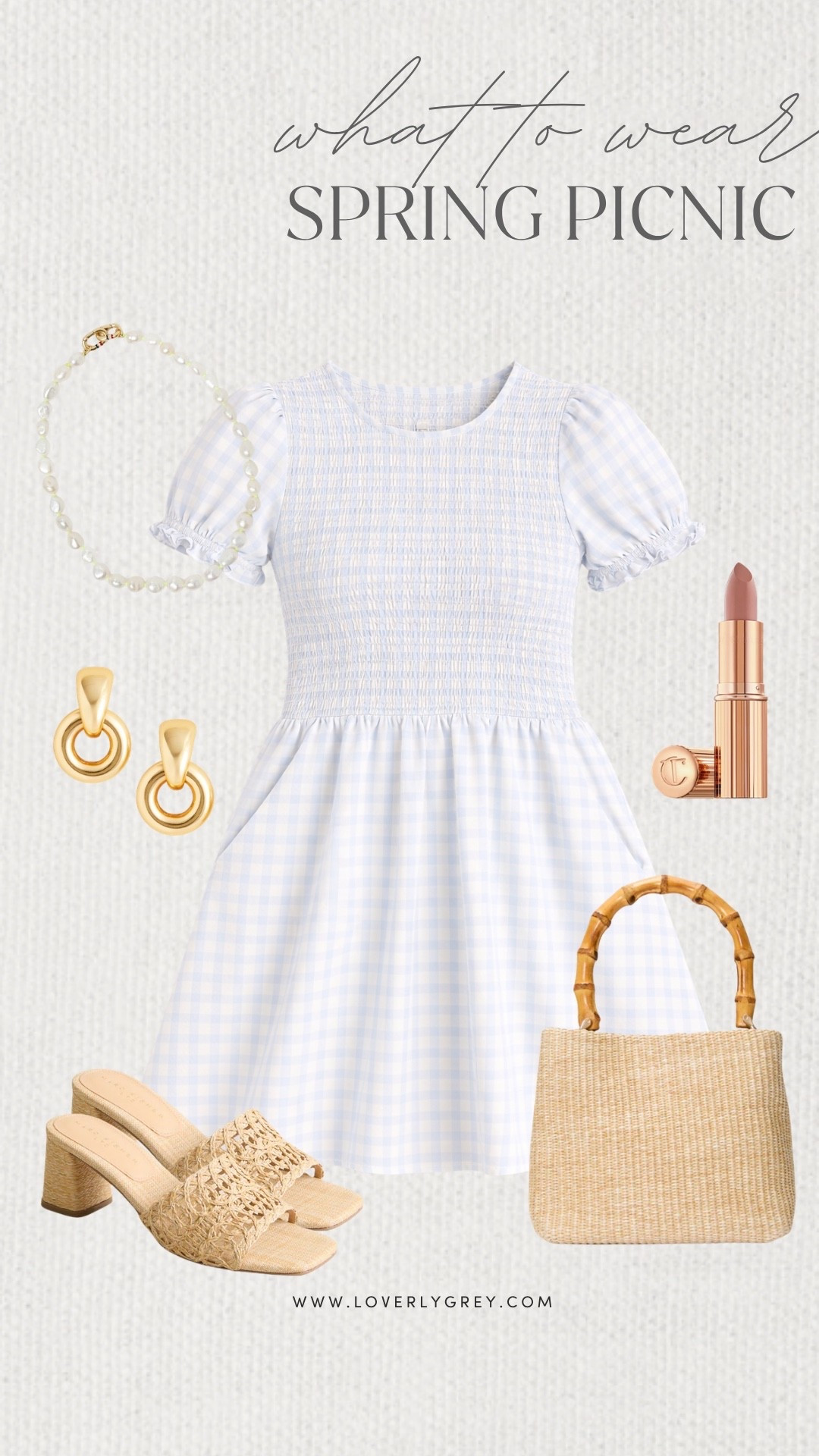 Loverly Grey, what to wear for a spring picnic! This gingham dress from Target is perfect for the occasion! Style it with kitten heels, a matching purse, and a pearl statement necklace! Loverly Grey, what to wear, spring picnic 

#LTKootd #LTKgrwm #LTKdayinmylife