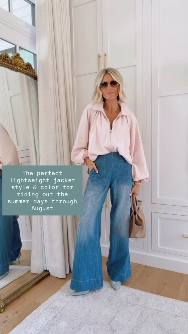 This jacket is insanely good 😍 giving designer vibes at a lower price point! The light pink is so feminine. Wearing small in both

Loverly grey, pink bomber jacket, wide leg blue jeans outfit, women’s fashion transitional, casual chic outfit ideas, Amazon fashion

#LTKSeasonal