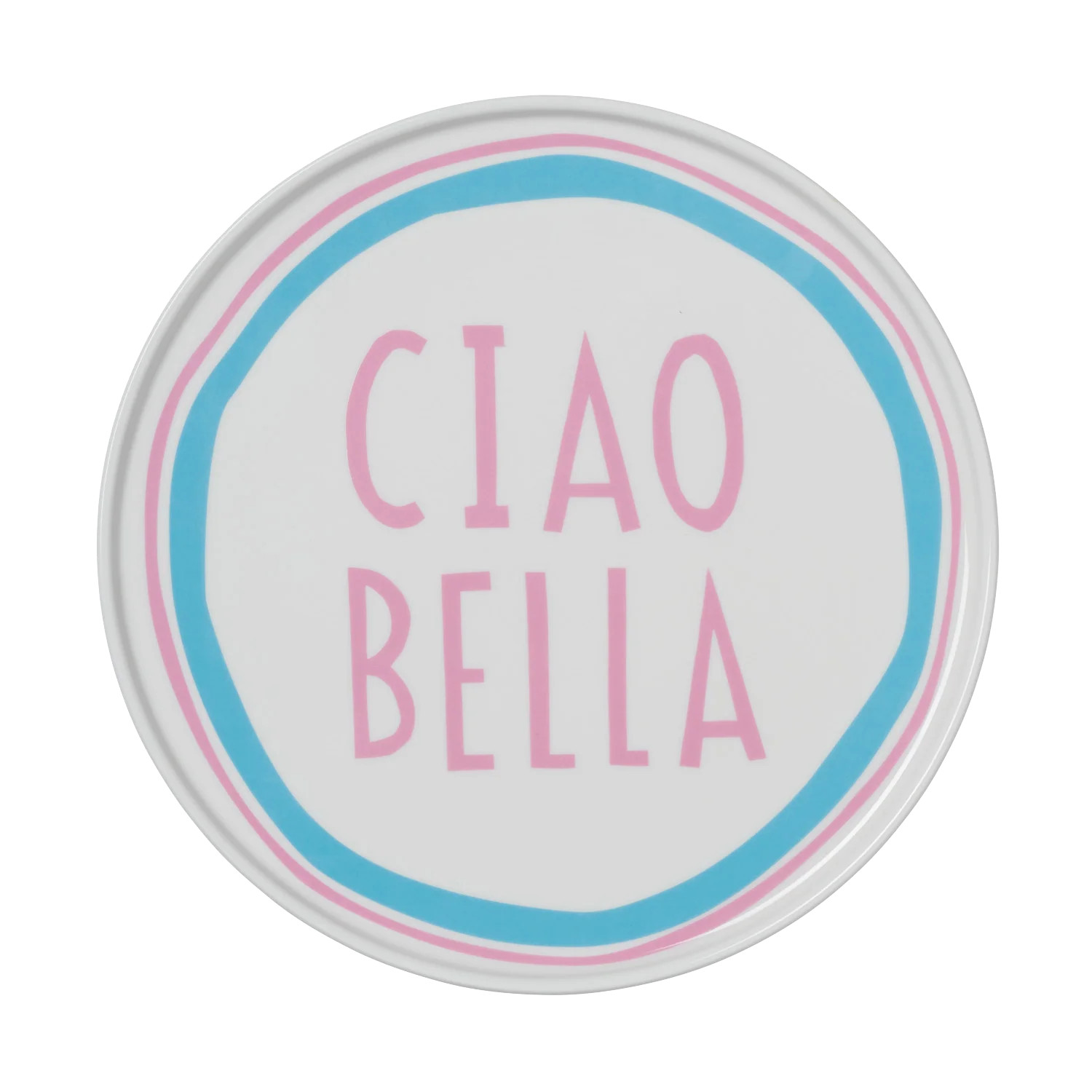 Blue Ciao Bella Plate | In The Roundhouse