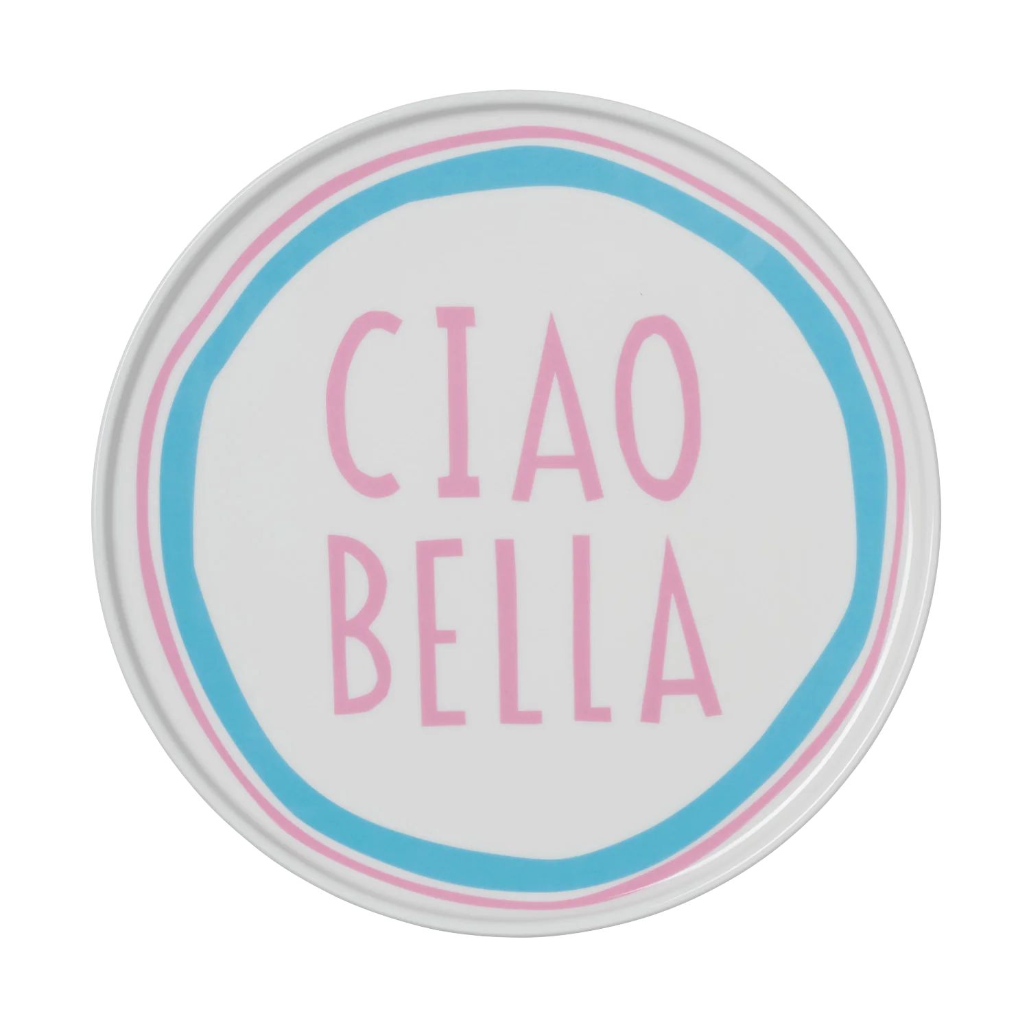Blue Ciao Bella Plate | In the Roundhouse